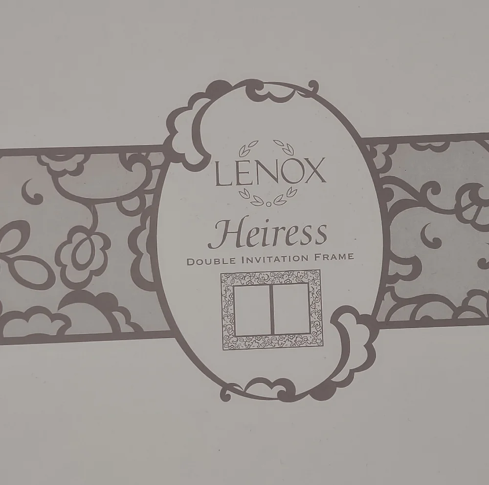 Elegant Lenox non-lead crystal double phone frame